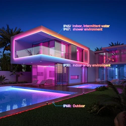 Addressable RGB LED Strip 16.4ft IP67 — LED Strip Lights, BTF-LIGHTING