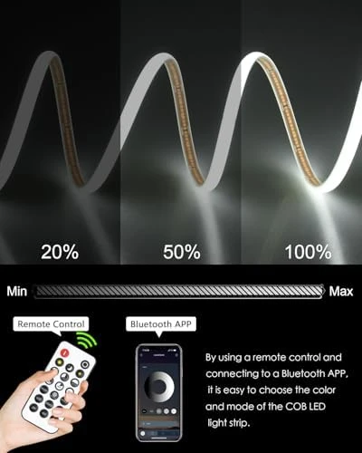 COB LED Strip Light 65.6ft Outdoor — LED Strip Lights, Samsion