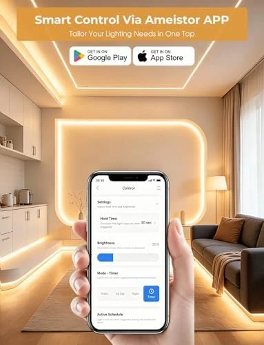 Dual Motion Sensor COB LED Strip Light — LED Strip Lights, Ameistor
