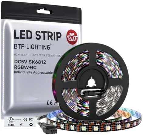 Individually Addressable RGBW LED Strip with Natural White — LED Strip Lights, BTF-LIGHTING