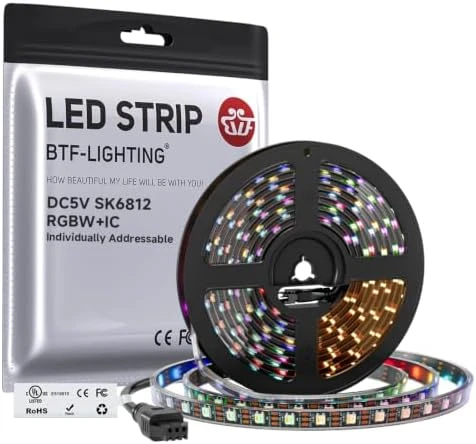 Individually Addressable RGBW LED Strip with Natural White — LED Strip Lights, BTF-LIGHTING