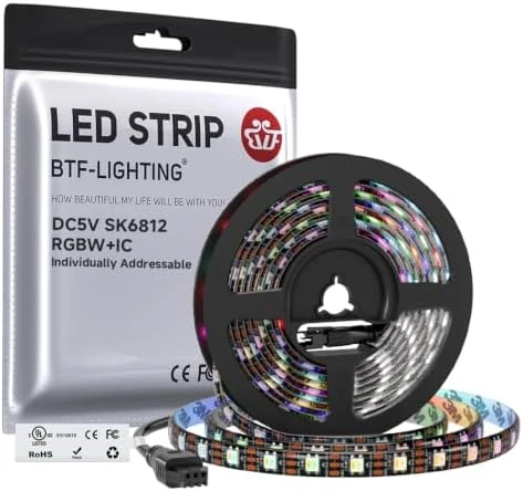 Individually Addressable RGBW LED Strip with Natural White — LED Strip Lights, BTF-LIGHTING