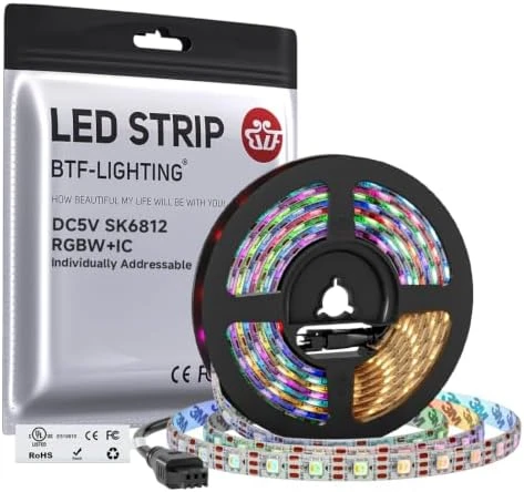 Individually Addressable RGBW LED Strip with Natural White — LED Strip Lights, BTF-LIGHTING