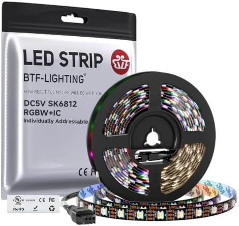 Individually Addressable RGBW LED Strip with Natural White — LED Strip Lights, BTF-LIGHTING