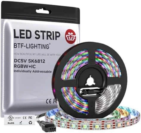Individually Addressable RGBW LED Strip with Natural White — LED Strip Lights, BTF-LIGHTING