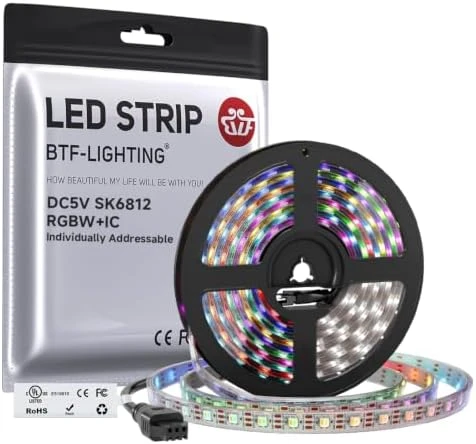 Individually Addressable RGBW LED Strip with Natural White — LED Strip Lights, BTF-LIGHTING