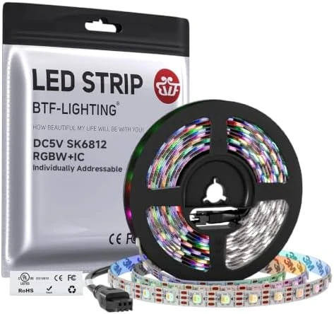 Individually Addressable RGBW LED Strip with Natural White — LED Strip Lights, BTF-LIGHTING