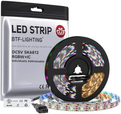 Individually Addressable RGBW LED Strip with Natural White — LED Strip Lights, BTF-LIGHTING