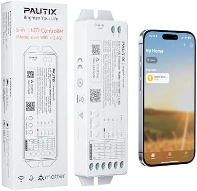 Matter WiFi LED Controller 5in1 — Smart Light Bulb, PAUTIX