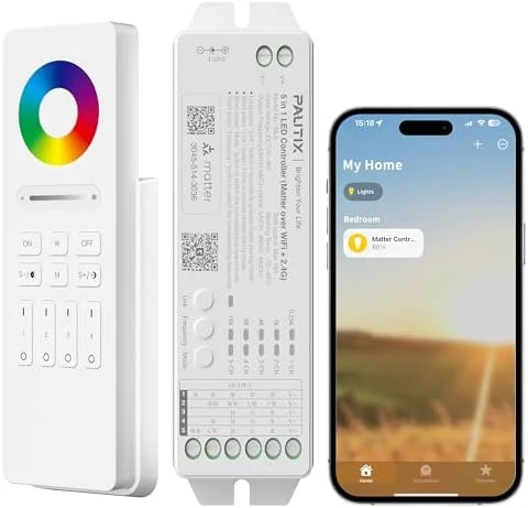 Matter WiFi LED Controller 5in1 — Smart Light Bulb, PAUTIX