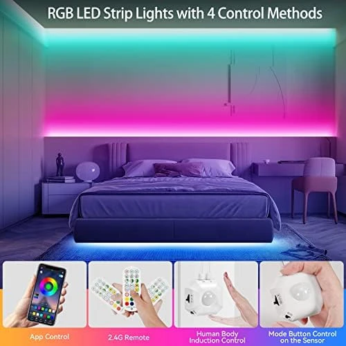 Motion Activated RGB LED Strip Lights (9.8Ft) — LED Strip Lights, Taormey