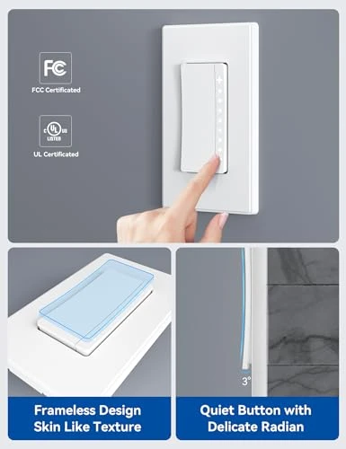 Single Pole Smart Dimmer Light Switch, 10 Pack — Smart Switch, ELEGRP
