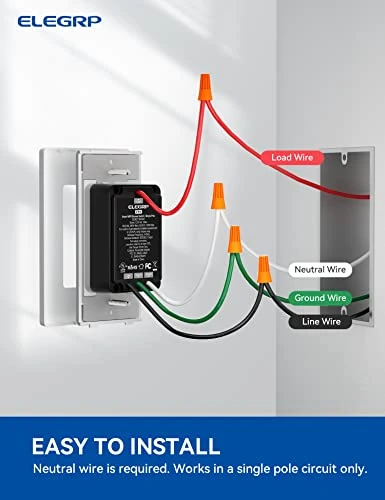 Single Pole Smart Dimmer Light Switch, 10 Pack — Smart Switch, ELEGRP