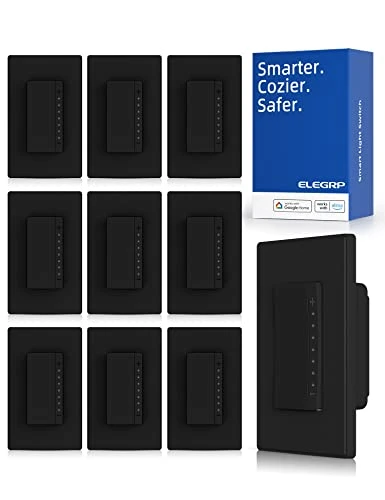 Single Pole Smart Dimmer Light Switch, 10 Pack — Smart Switch, ELEGRP