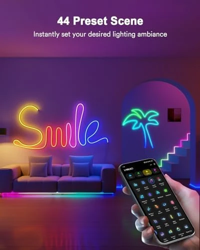 Smart RGBAICW Neon Rope Light 9.8ft — LED Strip Lights, Lumary