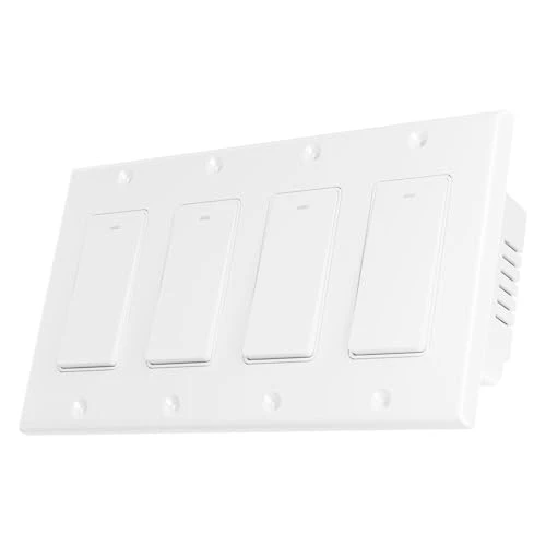 Smart Switch 3 Gang, Neutral Wire Required, 2.4GHz Wi-Fi Light Switch — Smart Switch, HQL