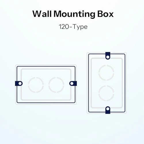 Smart Wall Touch Switch, 2 Channels, 120-Type Panel, 2.4GHz Wi-Fi, Neutral Required, Matter Compatible — Smart Switch, Sonoff