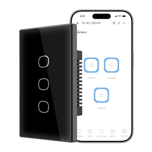 Smart Wall Touch Switch, 3 Channels — Smart Switch, Sonoff