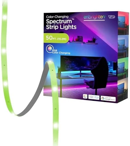 Vibe Spectrum Smart Indoor LED Strip Lights, Color Changing RGBIC Tape Light — LED Strip Lights, Enbrighten