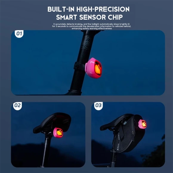 Bicycle Tail Light with Smart Brake Sensing — Smart Bike Light, LITERIDE
