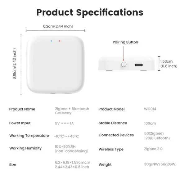 Smart Home Control Center Multi-Mode Gateway — Smart Home Hub, Tuya