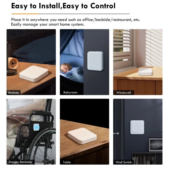Smart Scene Controller Button Switch — Smart Home Hub, GIRIER