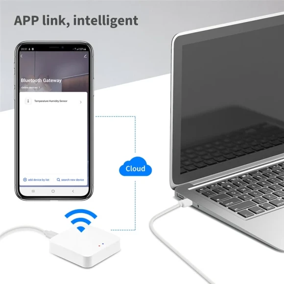 Wireless Bluetooth Zigbee Multi-Mode Gateway — Smart Home Hub, Tuya