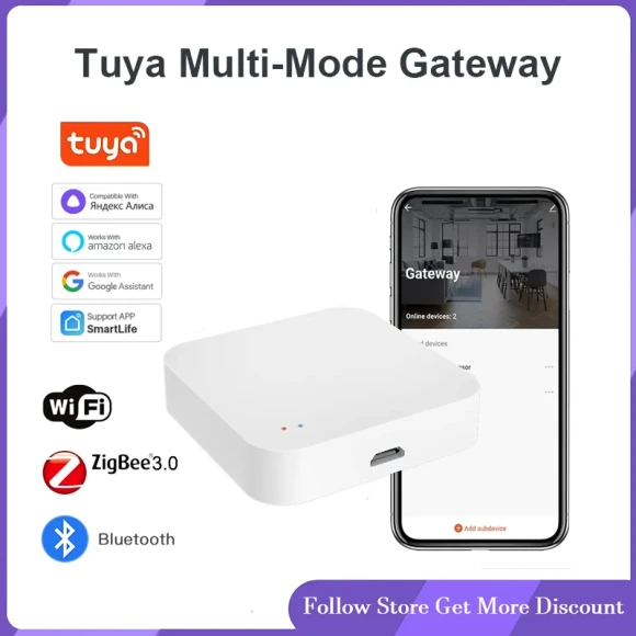 Zigbee Wireless Hub Gateway — Smart Home Hub, Tuya