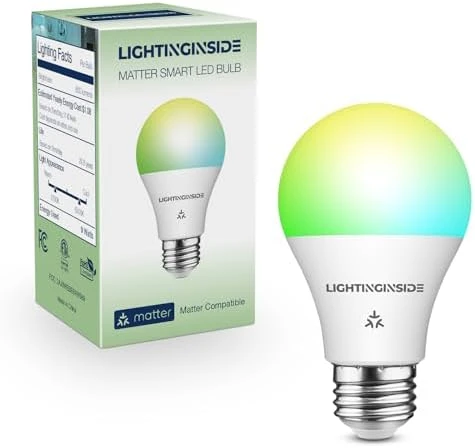Smart Light Bulb - WiFi A19 E26 RGBW — Smart Light Bulb, Lightinginside