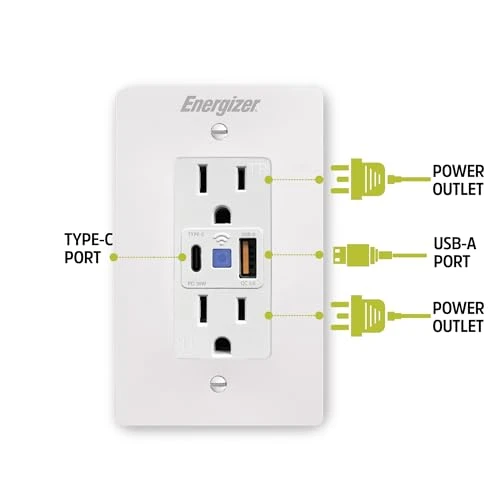 Smart Plug with USB-C & USB-A, Wi-Fi Outlet — Smart Plug, Energizer