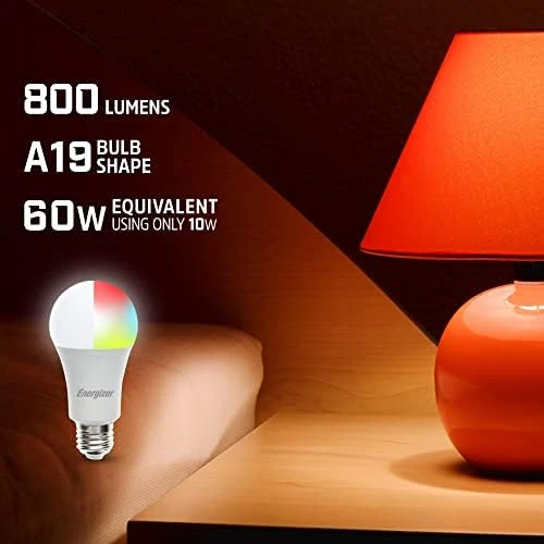 Smart RGBW Bulb - 2 Pack — Smart Light Bulb, Energizer