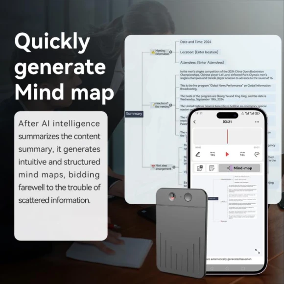 AI Smart Voice Recorder — Translator Device