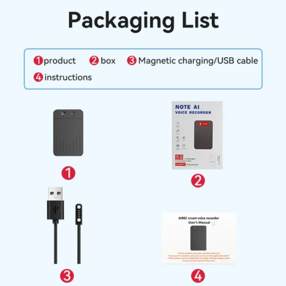 AI Smart Voice Recorder — Translator Device