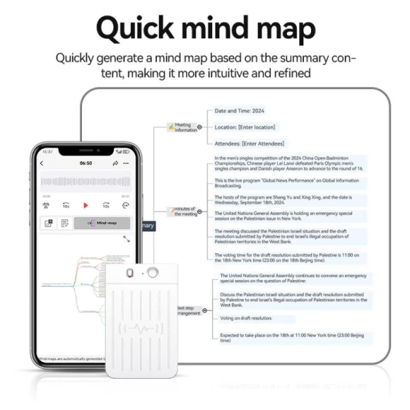AI Smart Voice Recorder — Translator Device