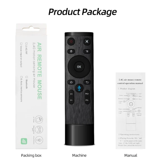 Bluetooth Wireless Voice Remote Control Air Mouse, Popular House