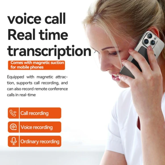 Ultra-thin AI Smart Voice Recorder — Translator Device