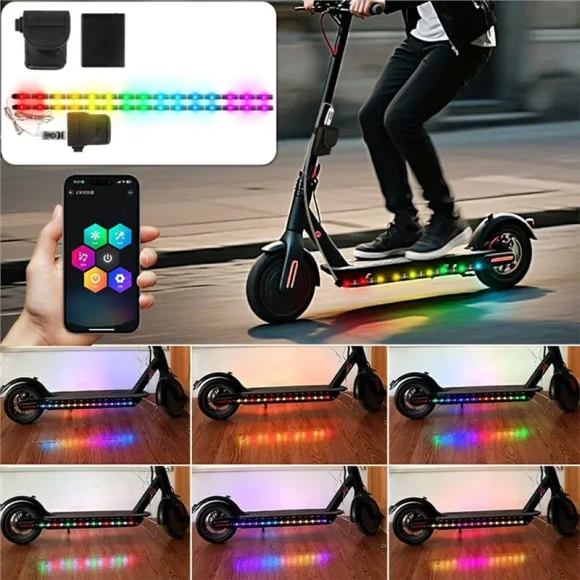Bluetooth RGB LED Strip Light for Scooters and Bicycles — LED Strip Lights