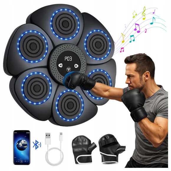 Boxing Training Set with Bluetooth and Musical Features — Smart Boxing Trainer