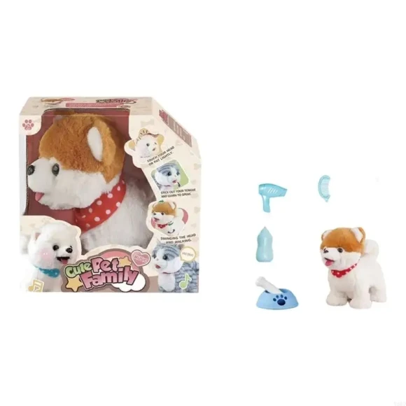 Electric Plush Animal Robot Pet Toy with Motorized Actions and Simulation Voice — Robot Pet