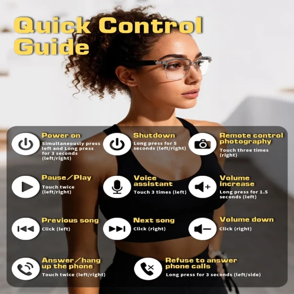 Smart Bluetooth Glasses — Smart Glasses
