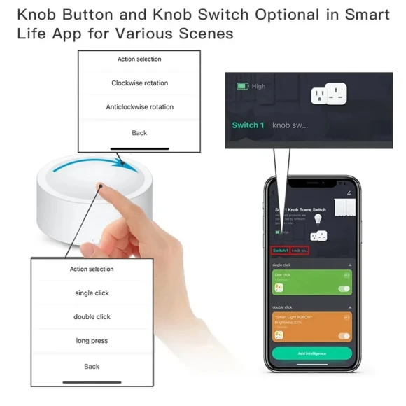 Smart Knob Switch — Smart Button Pusher, Tuya