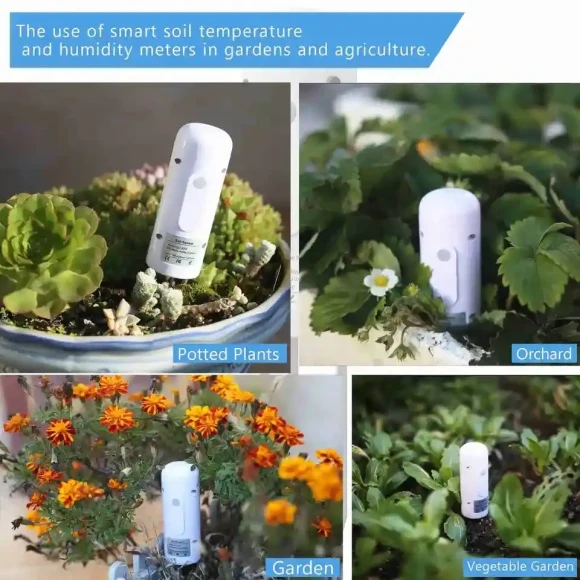 Smart Water Valve Controller and Soil Moisture/Temperature Sensor — Irrigation System, Tuya