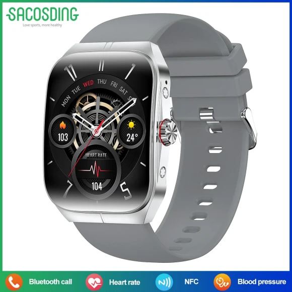 Curved Amoled Display Smart Watch — Smart Watch, SACOSDING