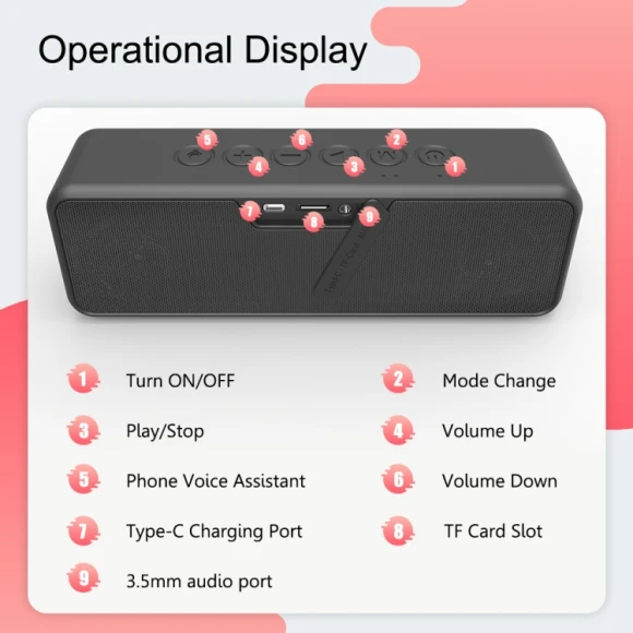 Waterproof Portable Wireless Bluetooth Speaker, XDOBO