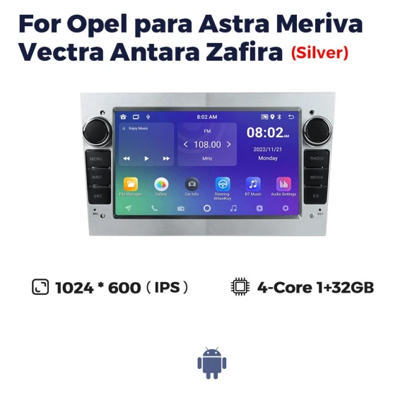 Android 13 Car Multimedia Receiver — Car Infotainment System, Timeless Home