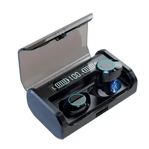 Business Headphone Headset with LED Power Display and Charging Case — Wireless Earbuds, Tinderala