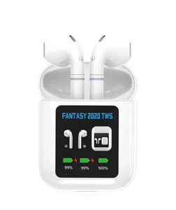 True wireless stereo earbuds with LCD display — Wireless Earbuds, JUCHENG