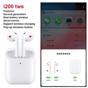 Wireless-Charging Touch-Control Earphones — Wireless Earbuds