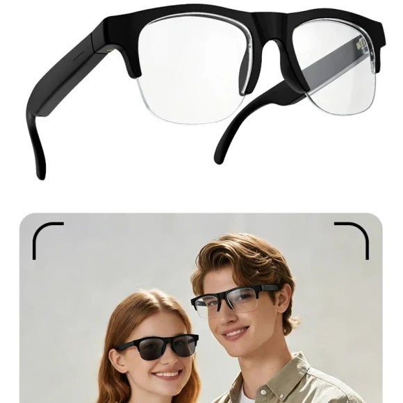 Smart Glasses with Voice Assistant, Photo and Remote Control, AI Translation, Bluetooth Connectivity, and HD Stereo... — Smart Glasses, Lenovo