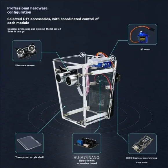 Smart Trash Can Electronic DIY Kit — Smart Trash Can, HFES